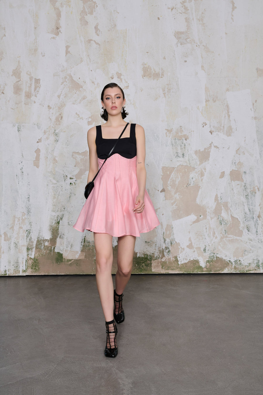 Serein Pink Short Dress